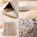 Timagebreze Soft Plush Pet Bed House for Small Dogs and Cats, Cozy Indoor Pet Furniture with Removable Cushion